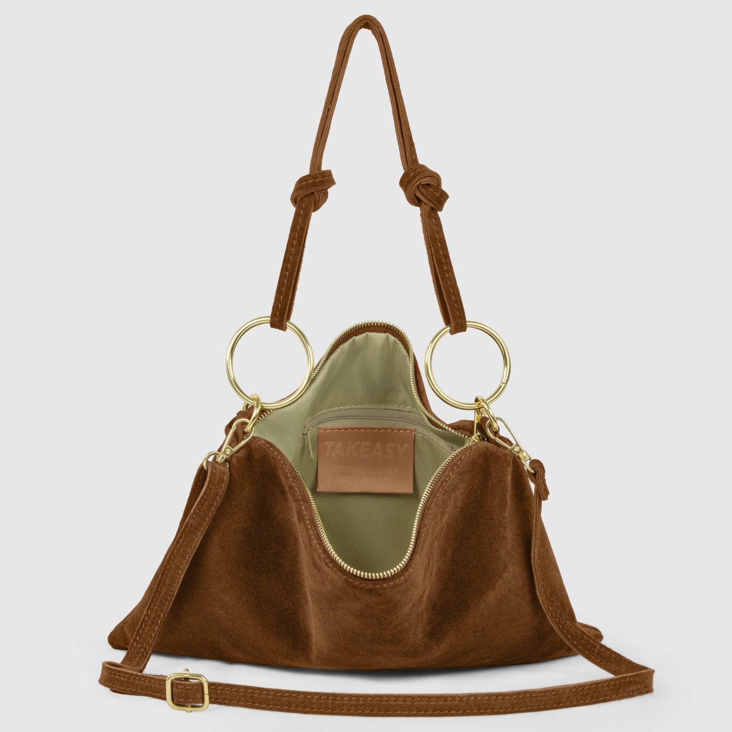Suede Leather Shoulder Bag 171551