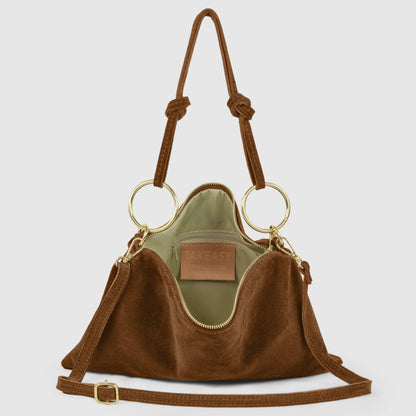 Suede Leather Shoulder Bag 171551