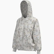 Local Girl Velvet Fleece Front Zip Hoodie Saltwater
