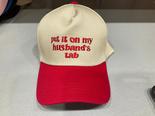 Put it on my husbands tab trucker hat