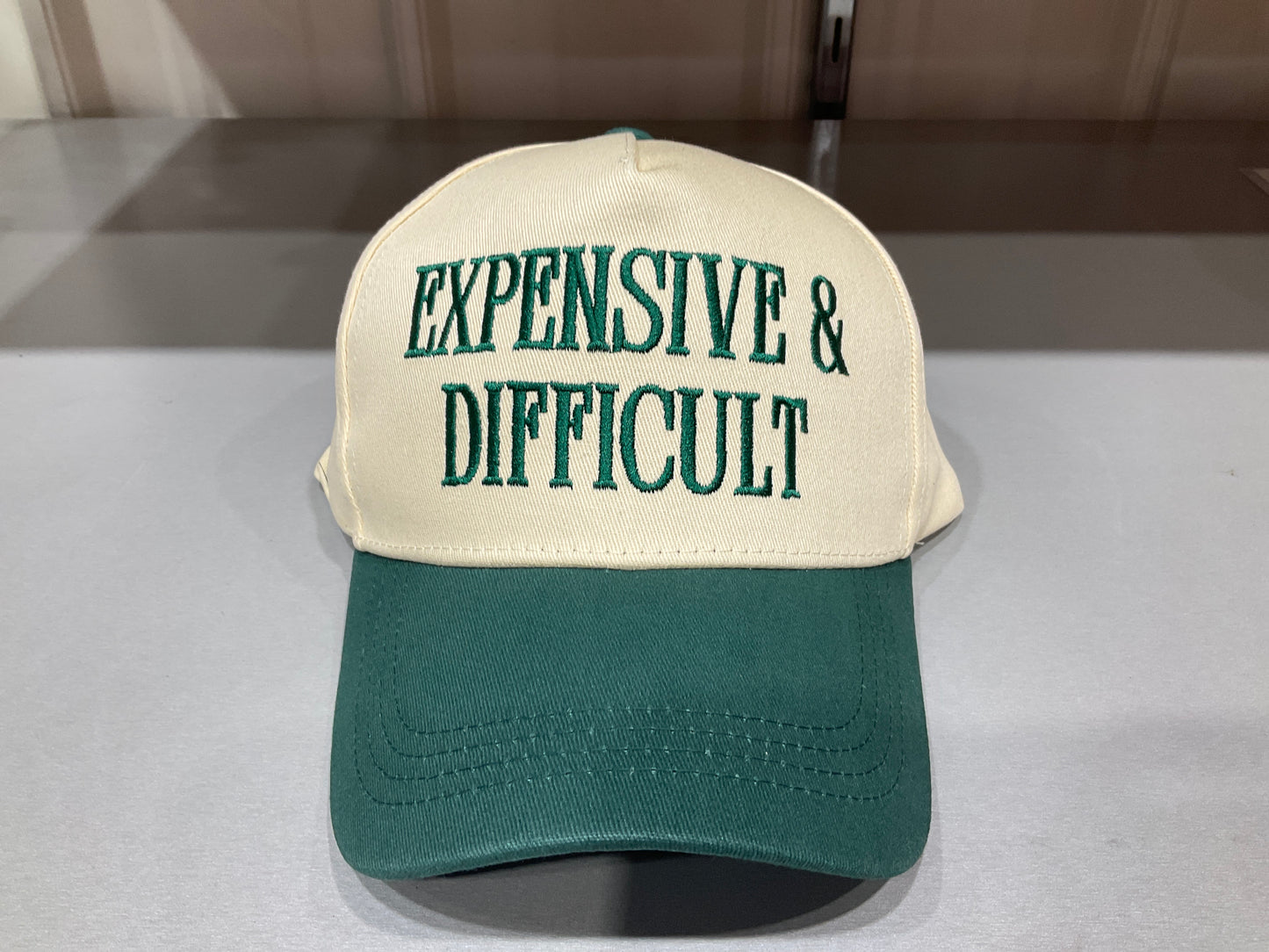 EXPENSIVE and DIFFICULT Embroidered Trucker Hat