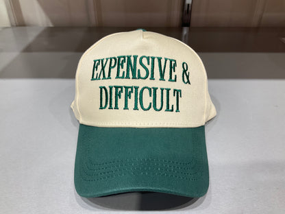 EXPENSIVE and DIFFICULT Embroidered Trucker Hat