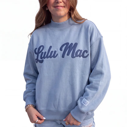 Lulu Mac Script Mockneck