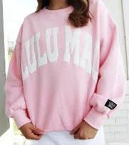 LULU MAC Puff Letter Sweatshirt