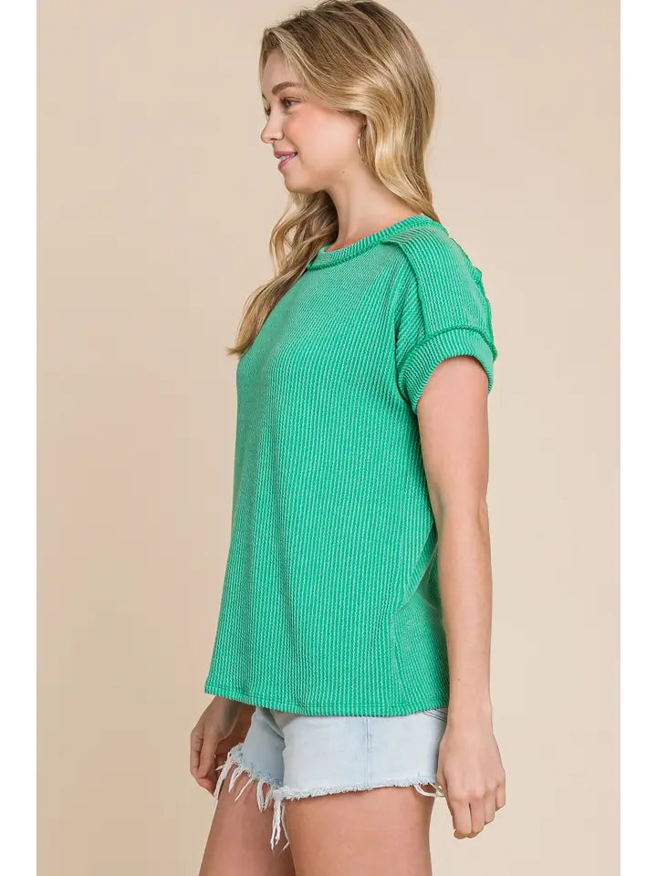 Ribbed Knit Top