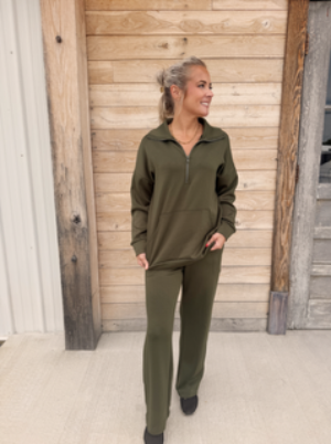 Comfort Drawstring Modal Straight Leg Pants