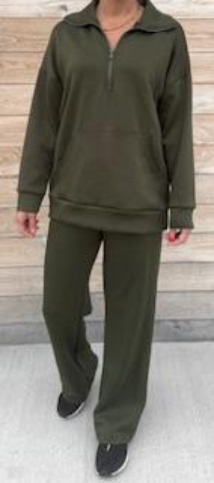 Comfort Drawstring Modal Straight Leg Pants