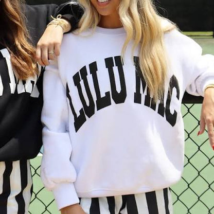LULU MAC Puff Letter Sweatshirt