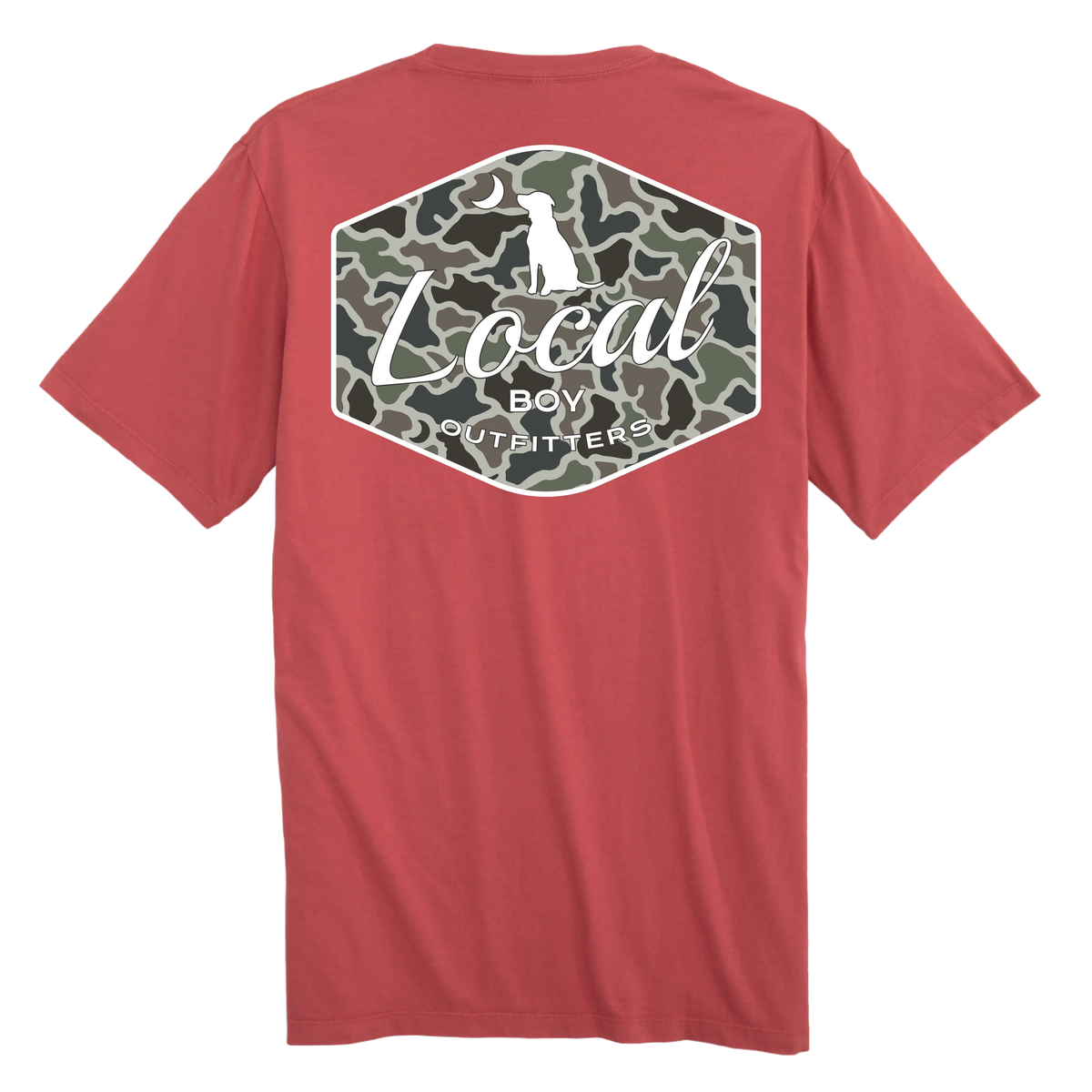 Youth Dog & Moon Camo Badge T-Shirt