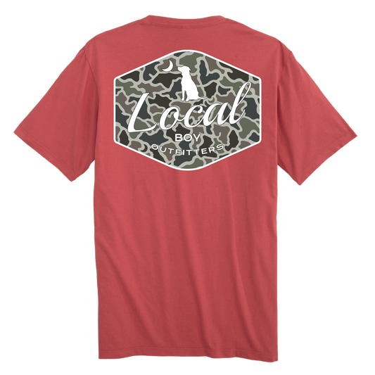 Youth Dog & Moon Camo Badge T-Shirt