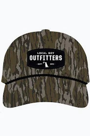Youth Woven Patch High Crown Rope Hat Mossy Oak Bottomland